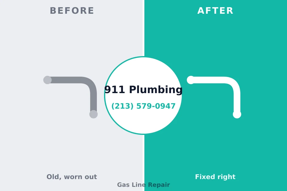 Before and after: plumbing company Wake Village, TX